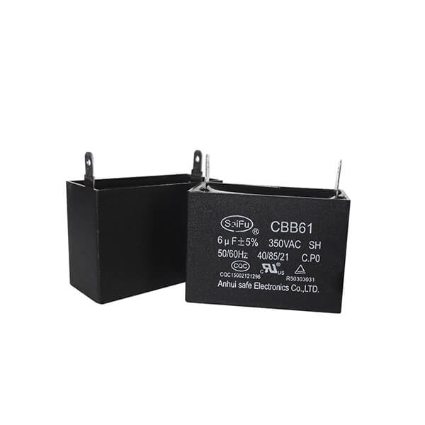 Cbb61 Fan Motor Capacitor With 2pins