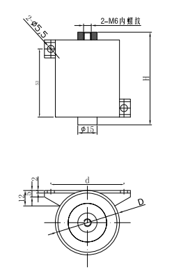 CBB15 Welding Inverter Dc Filter Capacitor Outline Drawing