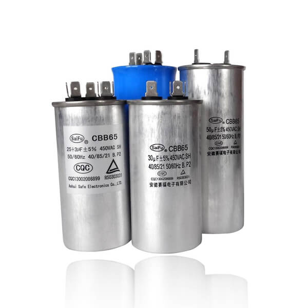 CBB65 AC Motor Capacitor 1uf-120uf with 2+4pins