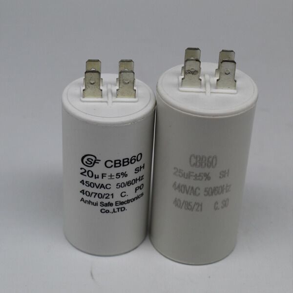 CBB60 Motor Run Capacitor with 4 Pins